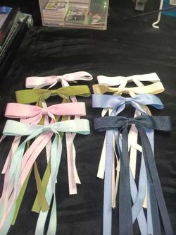 Telephone ribbons and bows in various shades