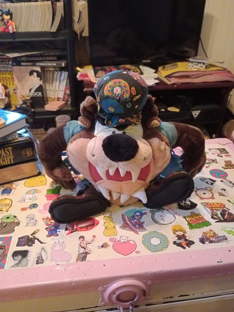 Vintage Taz The Tasmanian Devil Plush Looney Toons