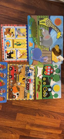 Melissa And Doug Puzzles 5 Sets