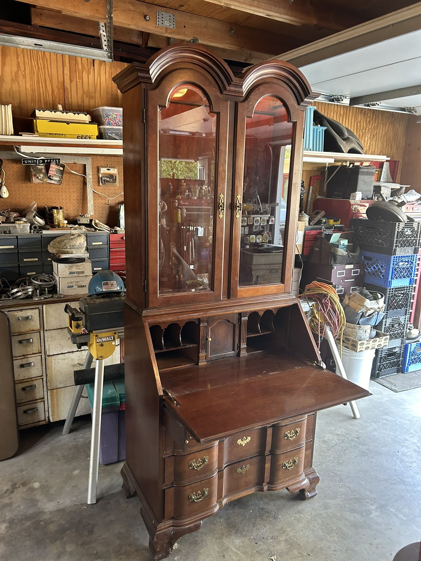 Library China Cabinet Desk