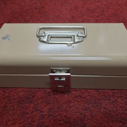 Metal Coin Box With Tray