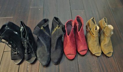 Women's Booties X 4 Size 8