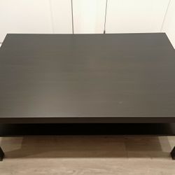 IKEA LACK Coffee Table (Black-brown) With Shelf