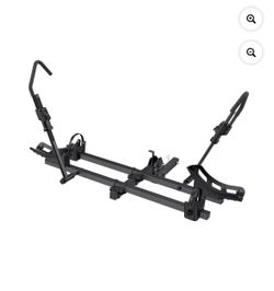 Ozark Trail Premium Platform Steel Bike Rack with 132lbs Load Capacity, 2'' Hitch Receiver E-Bike Compatible