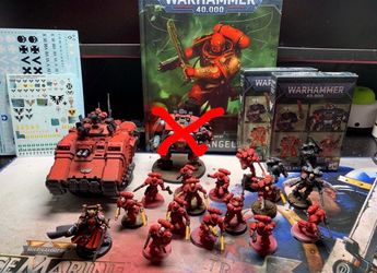 Complete Blood Angels Space Marine Army Starter Lot + 2024 Codex (Unused Code) & Upgrades