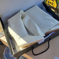 High Heel Boots Size 8 1/2  Size Angeline Creme Color