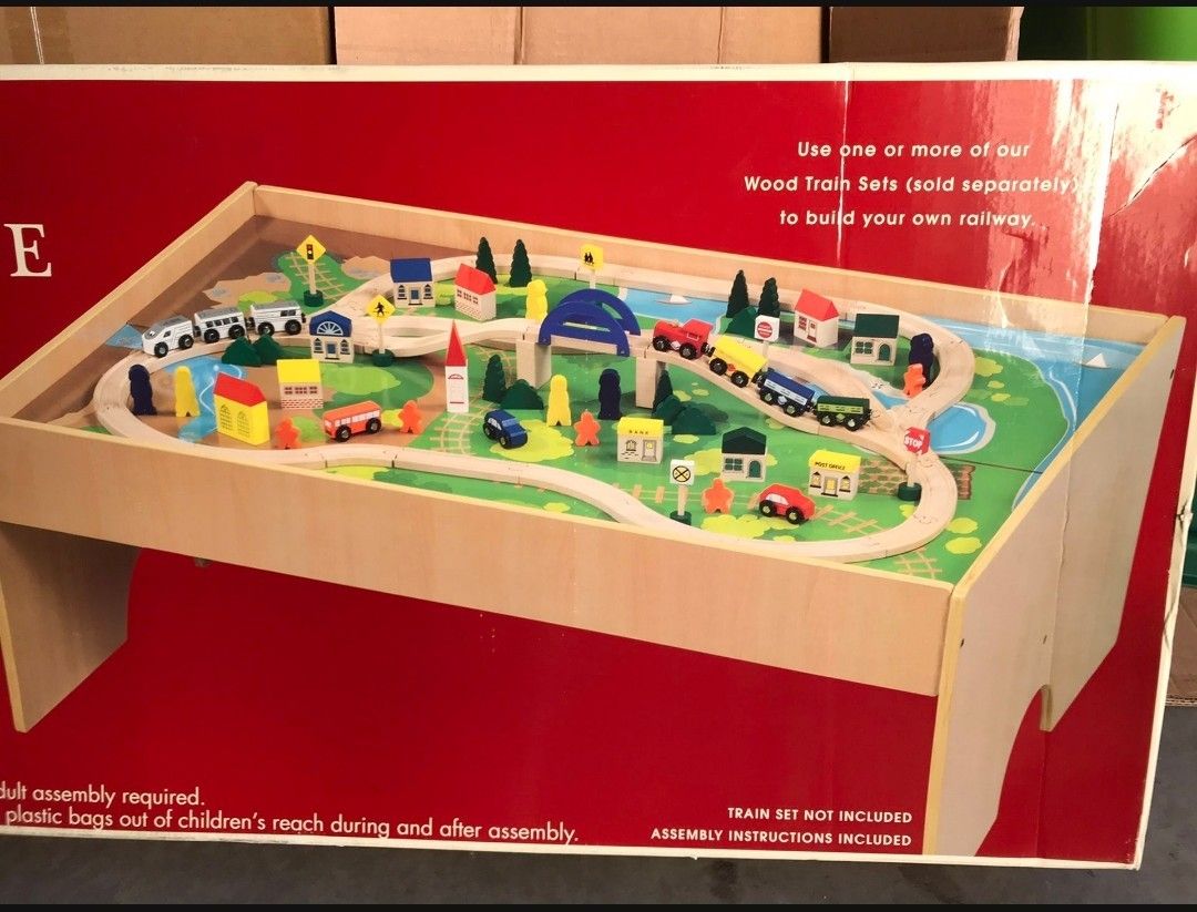 Wooden Train Table