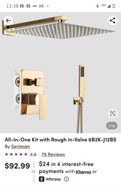 Shower set gold