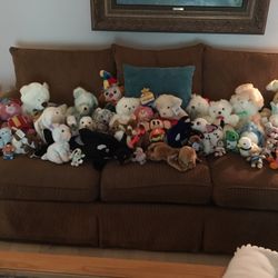 A Bunch Of Stuff Or Plush Animals