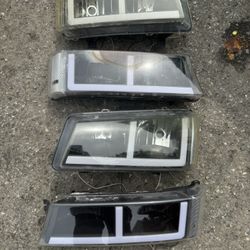 Used As Is 2003 - 2006 Chevy Silverado Cat Eye Headlights Luces Usadas De Enfrente  