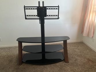 3-Tier Glass TV Stand with Mount