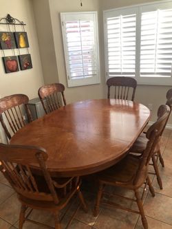 Kitchen dining table with chairs