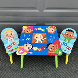 New CoComelon Kids Table And Chair Set/ 1 Table/2chairs(In Box) 