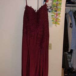 Maroon Prom Dress