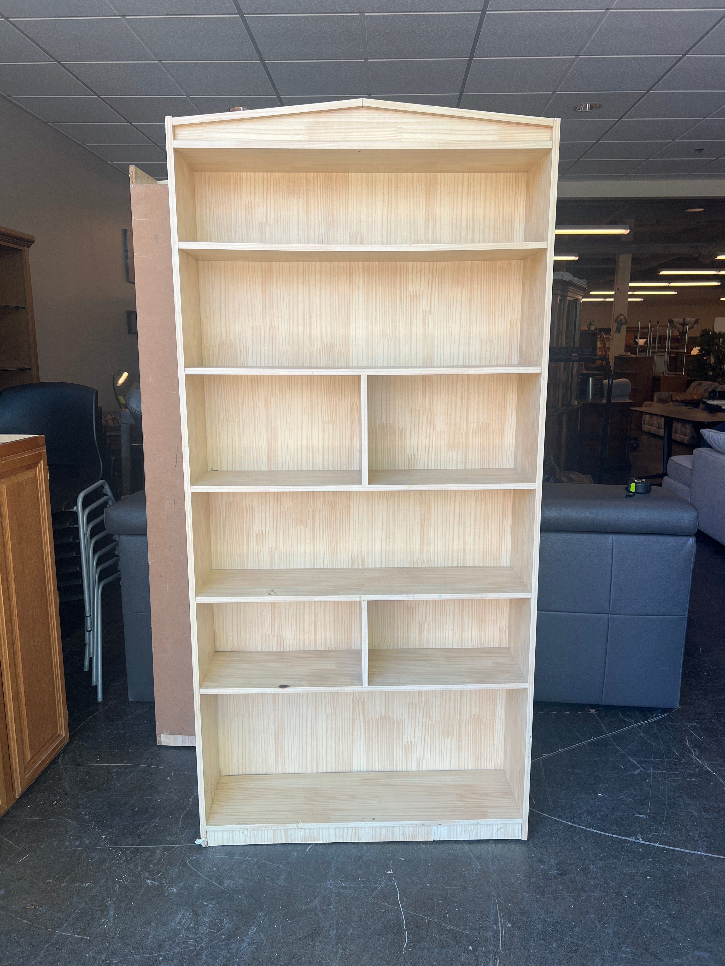 Cottage Style Solid Wood Pine Bookcase