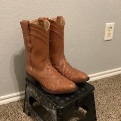 JRC & son boots Ostrich Size 8.5 Men