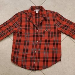 Women’s Victoria's Secret Plaid Button Front Shirt Size S/P Red