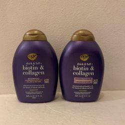 OGX Thick & Full Biotin & Collagen Shampoo & Conditioner Set ( Volume & Texture )