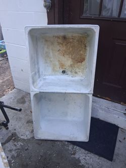 Vintage Double Basin Utility Sink