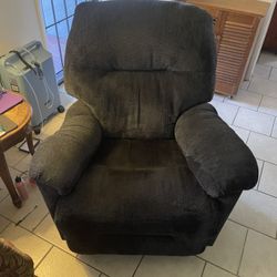 Two blue recliners in good shape everything works
