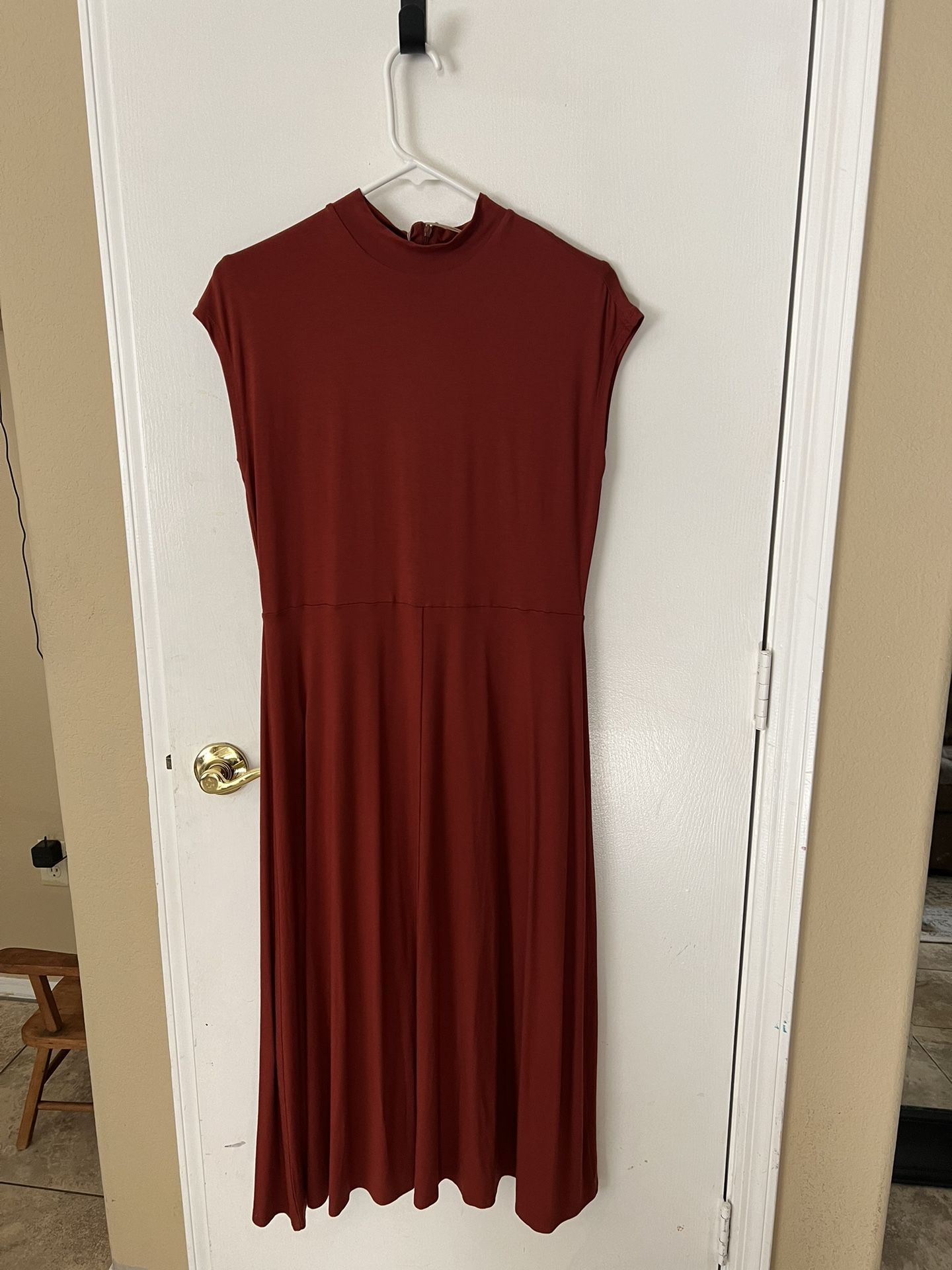 Medium Dark Red Hugo Boss Dress