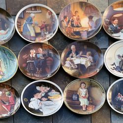 BUNDLE  Norman Rockwell - Knowles Collector's Plate  Pieces in excellent condition..