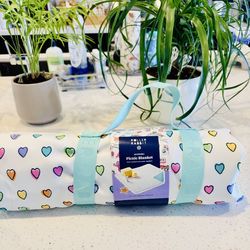 Roller Rabbit x Target - Disco Hearts Wave Picnic and Beach Blanket 🩷💜🧡💛