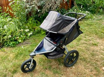 BOB Jogging Stroller with Rain Cover & Car Seat