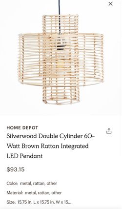 Rattan Pendant Fixture