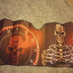 Affliction/Live Fast Style Sunshade For Full Size Truck Or Suv