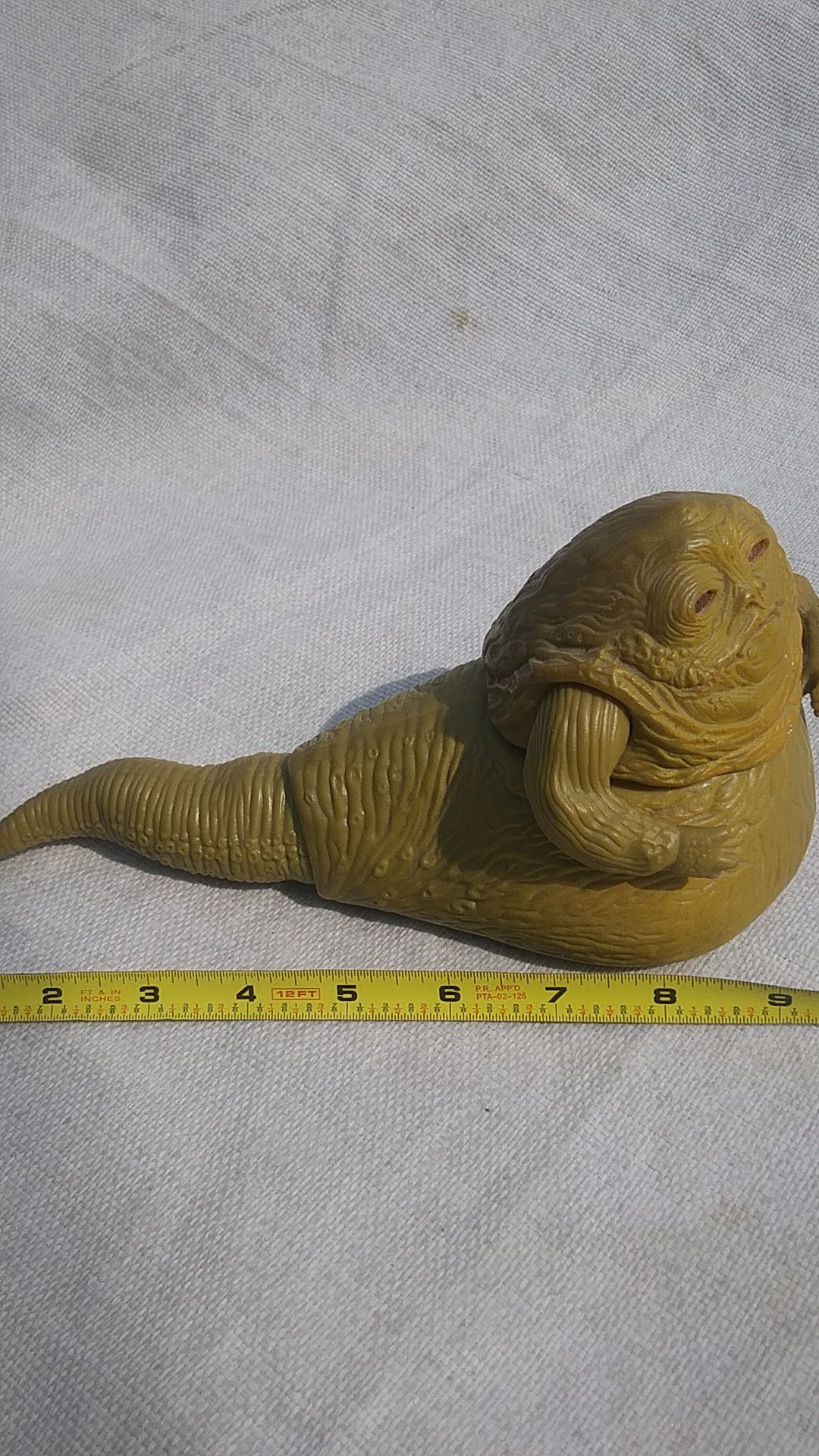 1983 Jabba the Hutt toy. 9in long