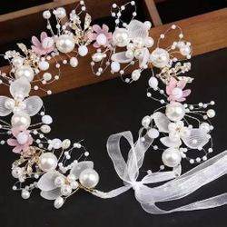 Flower Pearl Crown 