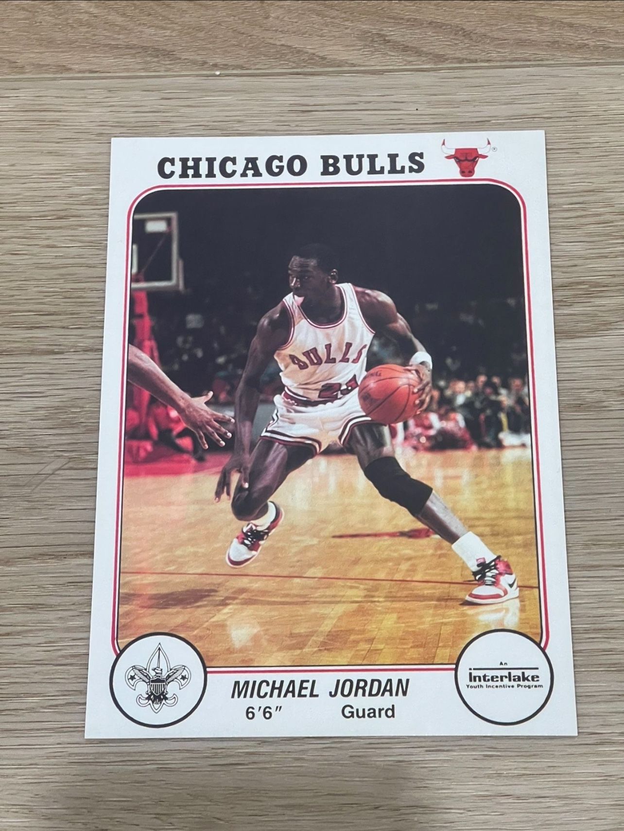 1985 Michael Jordan Rookie Card Interlake Copy/replica In Mint Condition, EXTREMELY RARE