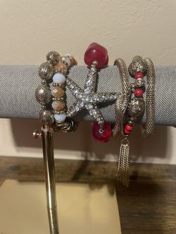 Huge Stack Bohemian Beaded &Charm Stretch Bracelet