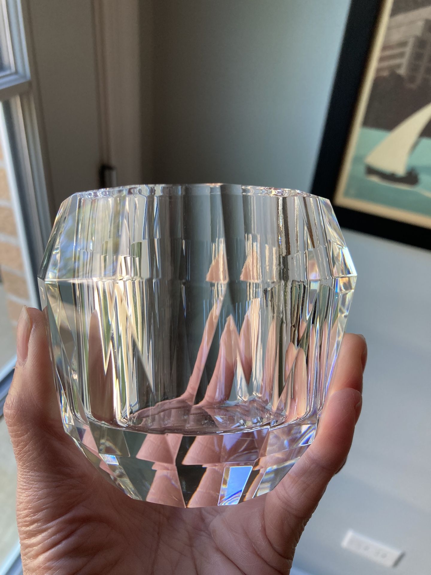 Boxed Crystal Votive Candle Holder