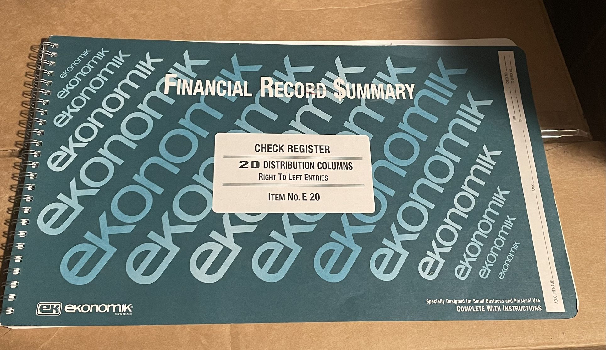Ekonomik Financial Record Summary
