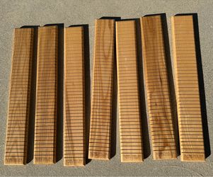 Name Tag Inc. Wood Slat Display Boards – Set of 7