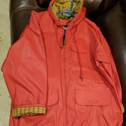 Women Totes Liner Rain Slicker. Size M