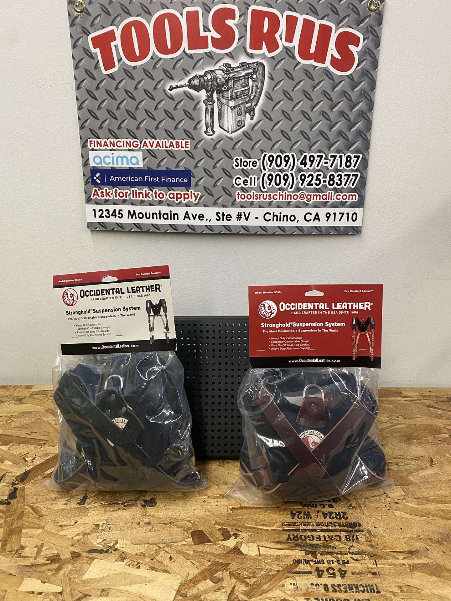 B5055/5055)OCCIDENTAL LEATHER STRONGHOLD SUSPENDERS(EACH