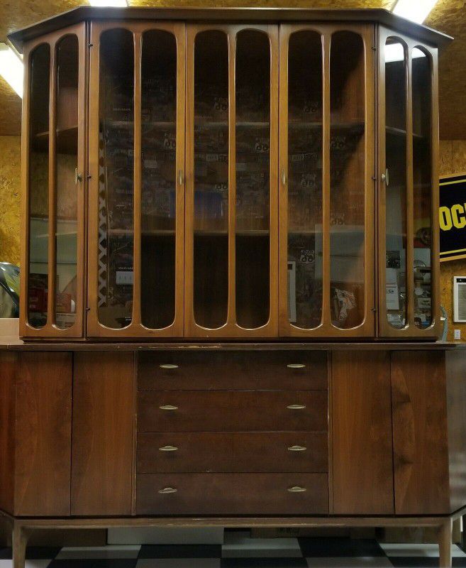 Antique 2-piece China Cabinet Custom Built