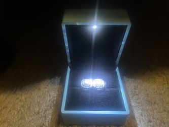 Vvs Moisanite 9mm Earings 