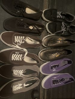 VANS 6 pair. $50. Size 10, 10.5