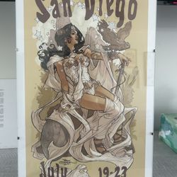 San Diego Comic Con 2017 Terry Dodson Collectible Poster July 19-23