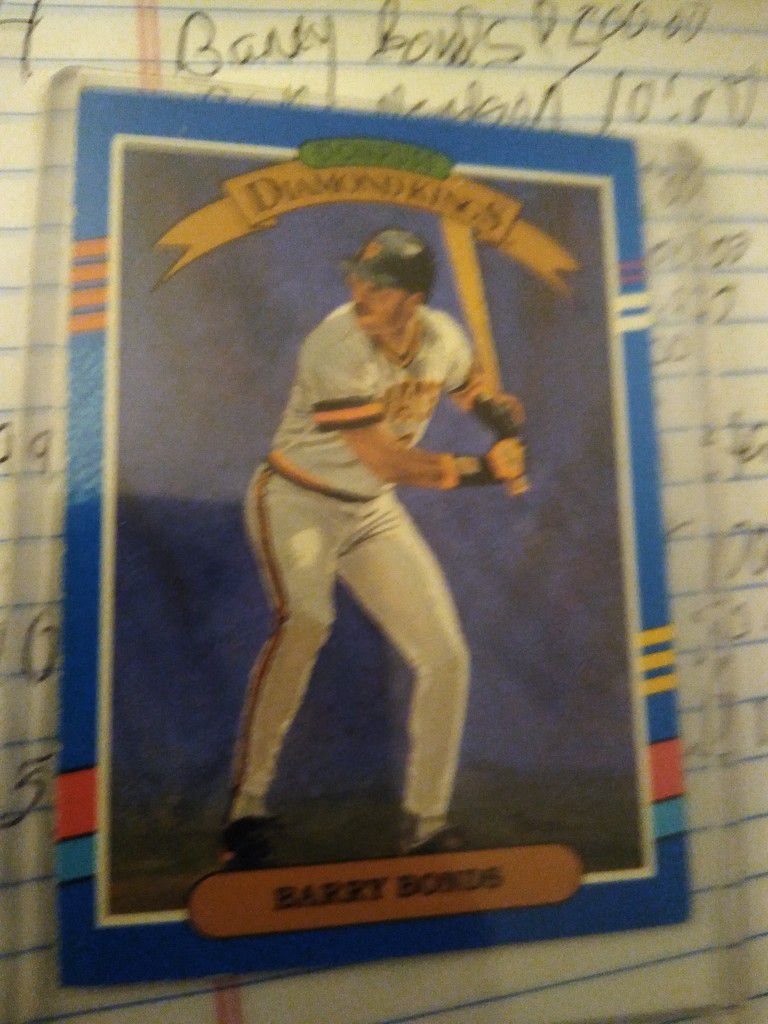 Berry Bonds Baseball Card
