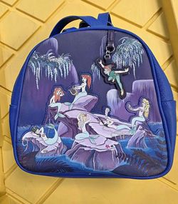 Disney Loungefly Peter Pan Mermaid Cove backpack matching wallet