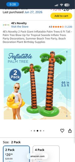 Inflatable Palm Tree Decoration