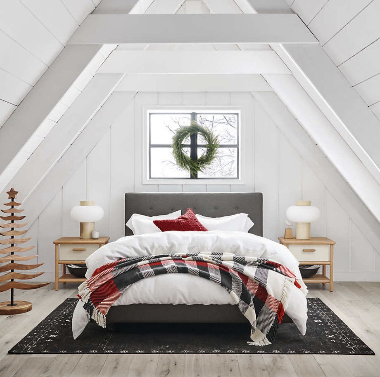 Like-New Mid-Century Style Queen Bed (still on C&B Site)