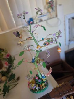 Vintage counter top easter tree