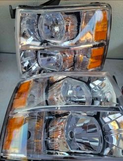 07-13 Chevrolet Silverado Headlights Luces Micas Calaveras Faros Faroles Focos Chevy