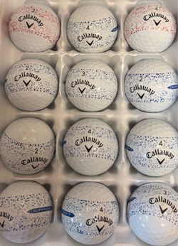18 Callaway Golf Balls As Pictured